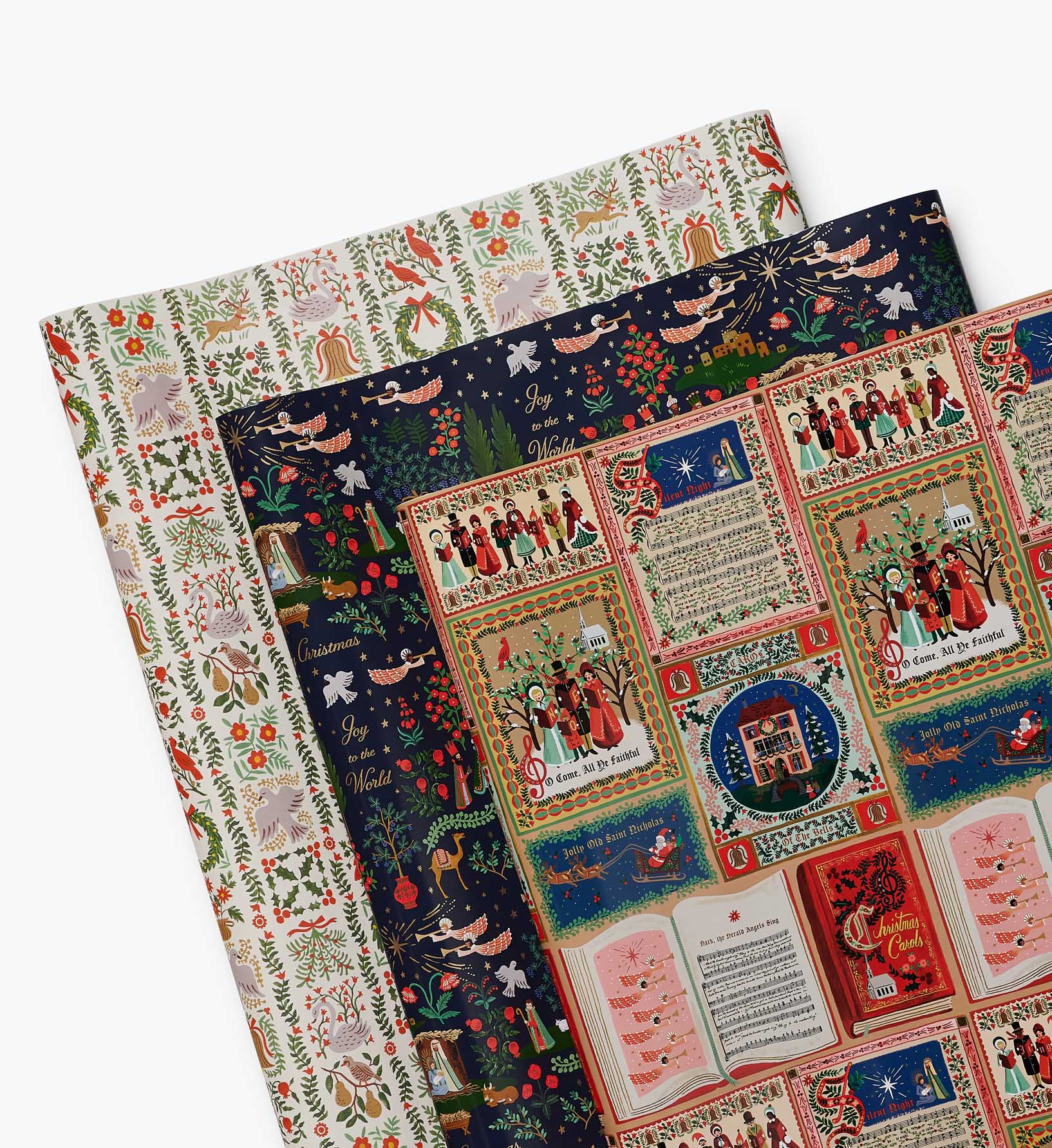 Silent Night Set of 3 Wrapping Rolls